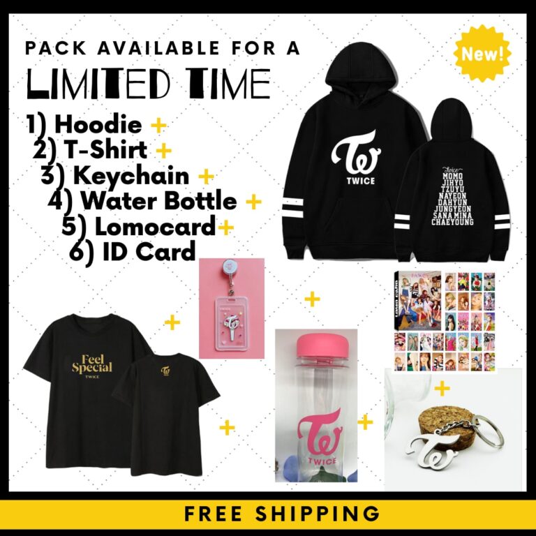 TWICE PACK FREE Worldwide Shipping Twice Merch