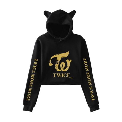 Twice More & More Cropped Hoodie #3