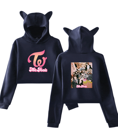 Twice The Feels Cropped Hoodie #3
