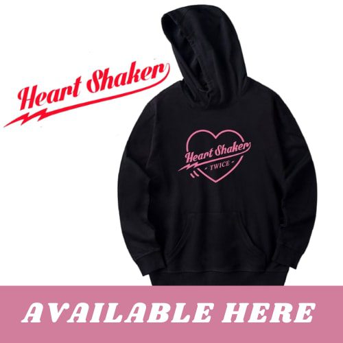 twice heart shaker hoodie