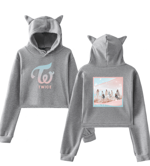 Twice4 Cropped Hoodie #3