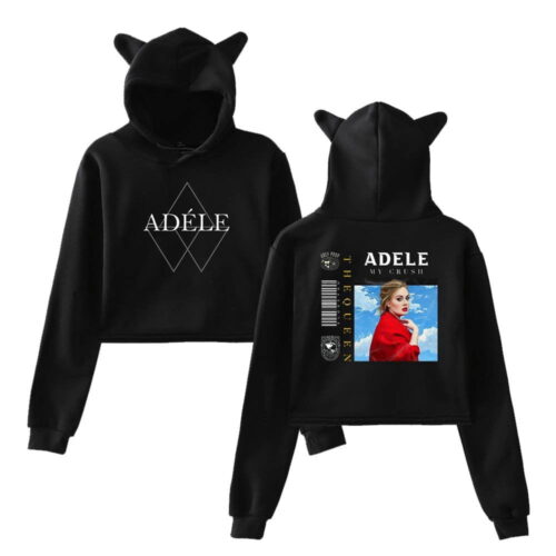 Adele Cropped Hoodie #4 + Gift