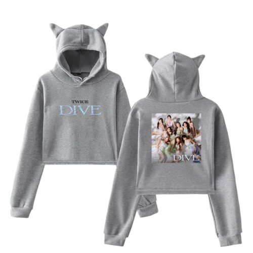 Twice Dive Cropped Hoodie #3